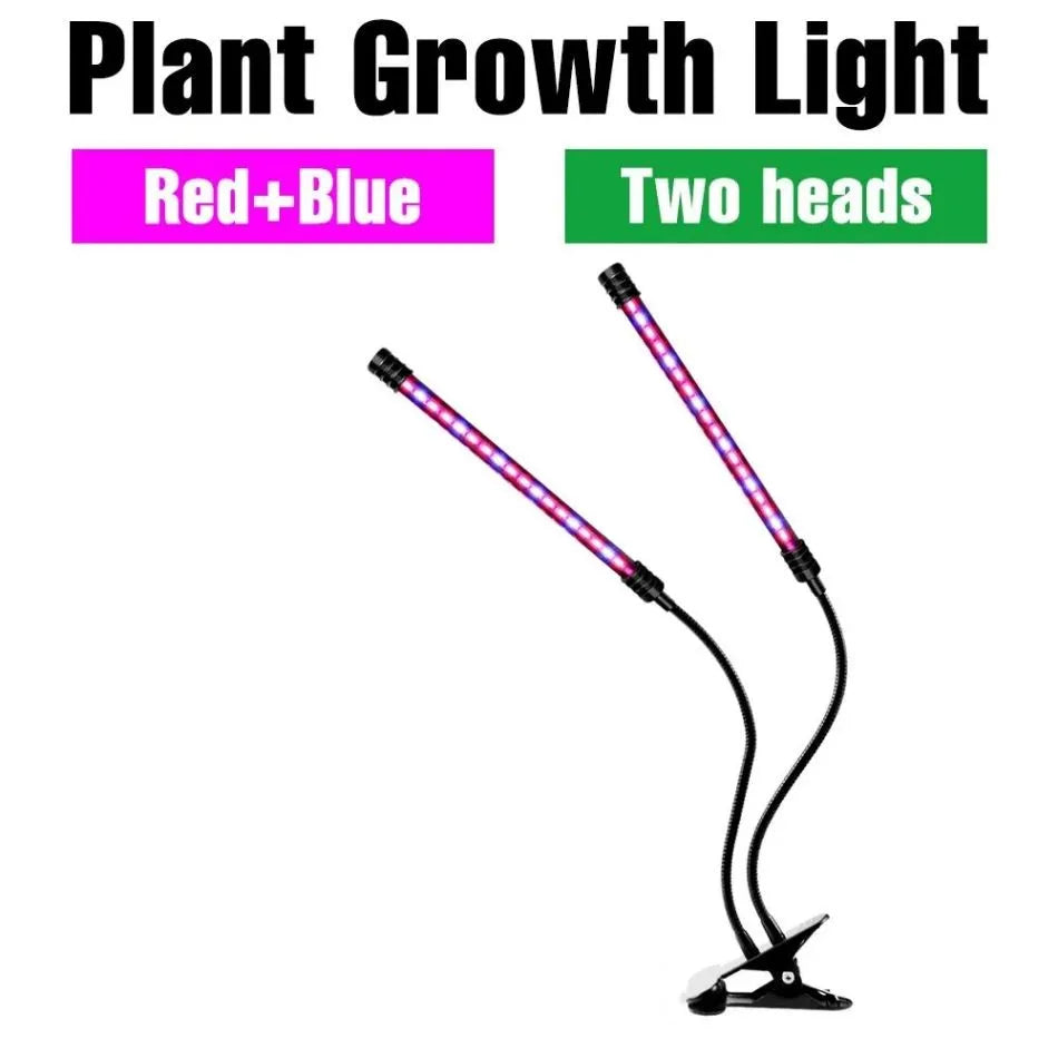 Grow Light Full Spectrum Clip Lamp with Timer & Dimmable