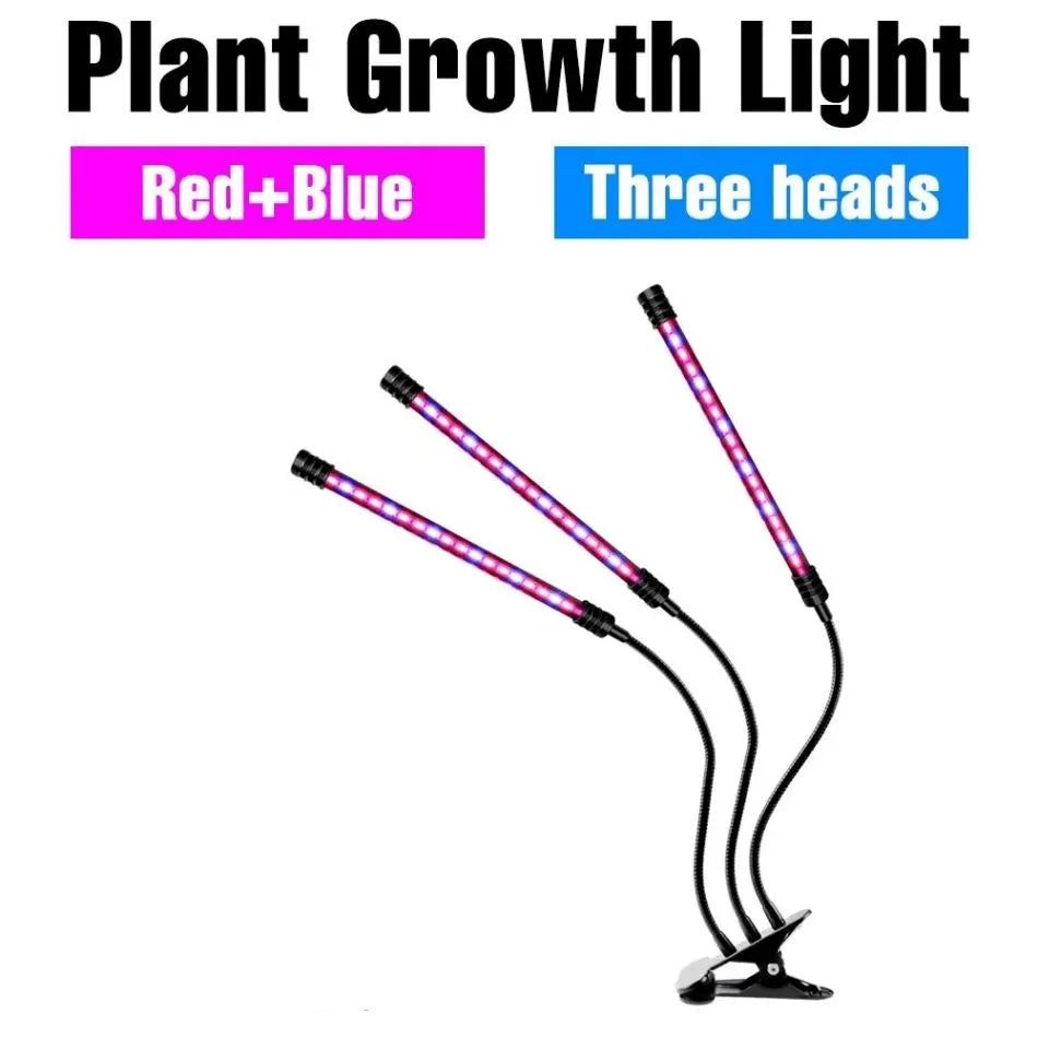 Grow Light Full Spectrum Clip Lamp with Timer & Dimmable